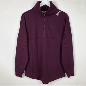 PINK Victoria’s Secret Mock Neck Half Zip Sweater XS